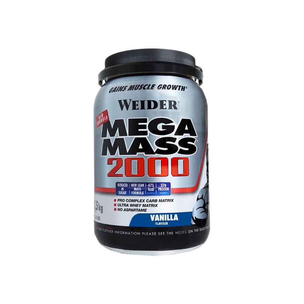 Weider Mega Mass 2000 Vanilla – 1500 g