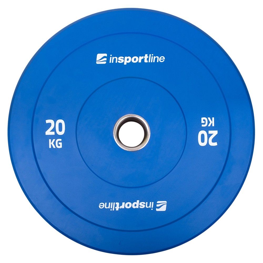 Vektskivesett Bumper Plates 50 mm inSPORTline Go 150 kg (10 stk.)