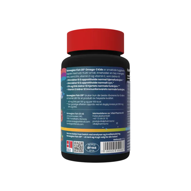 Hovedbilde Norwegian Fish Oil Omega-3 Kids – 120 ...