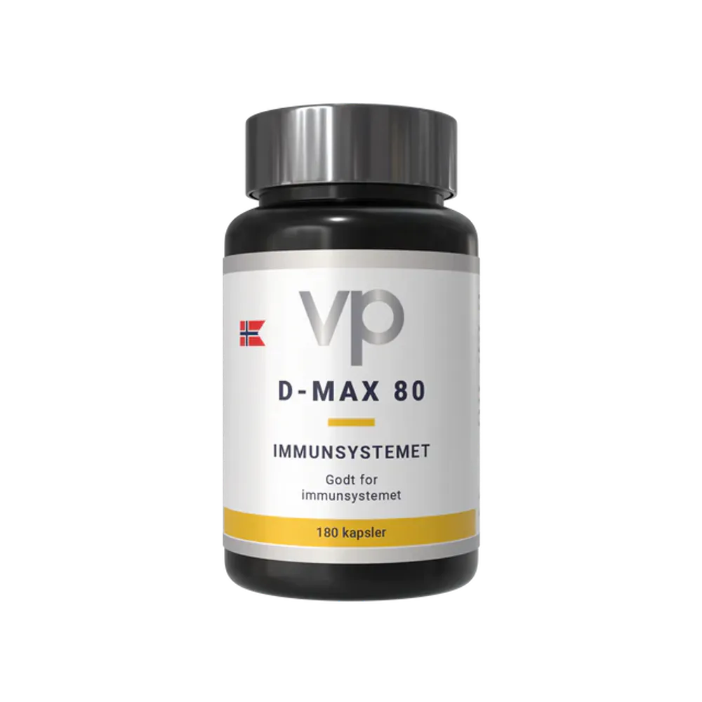D-Max 80 D-vitamin: 6 måneders forbruk
