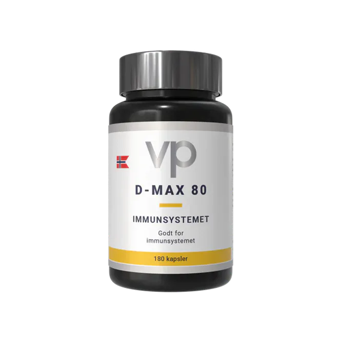 Hovedbilde D-Max 80 D-vitamin: 6 måneders forbruk