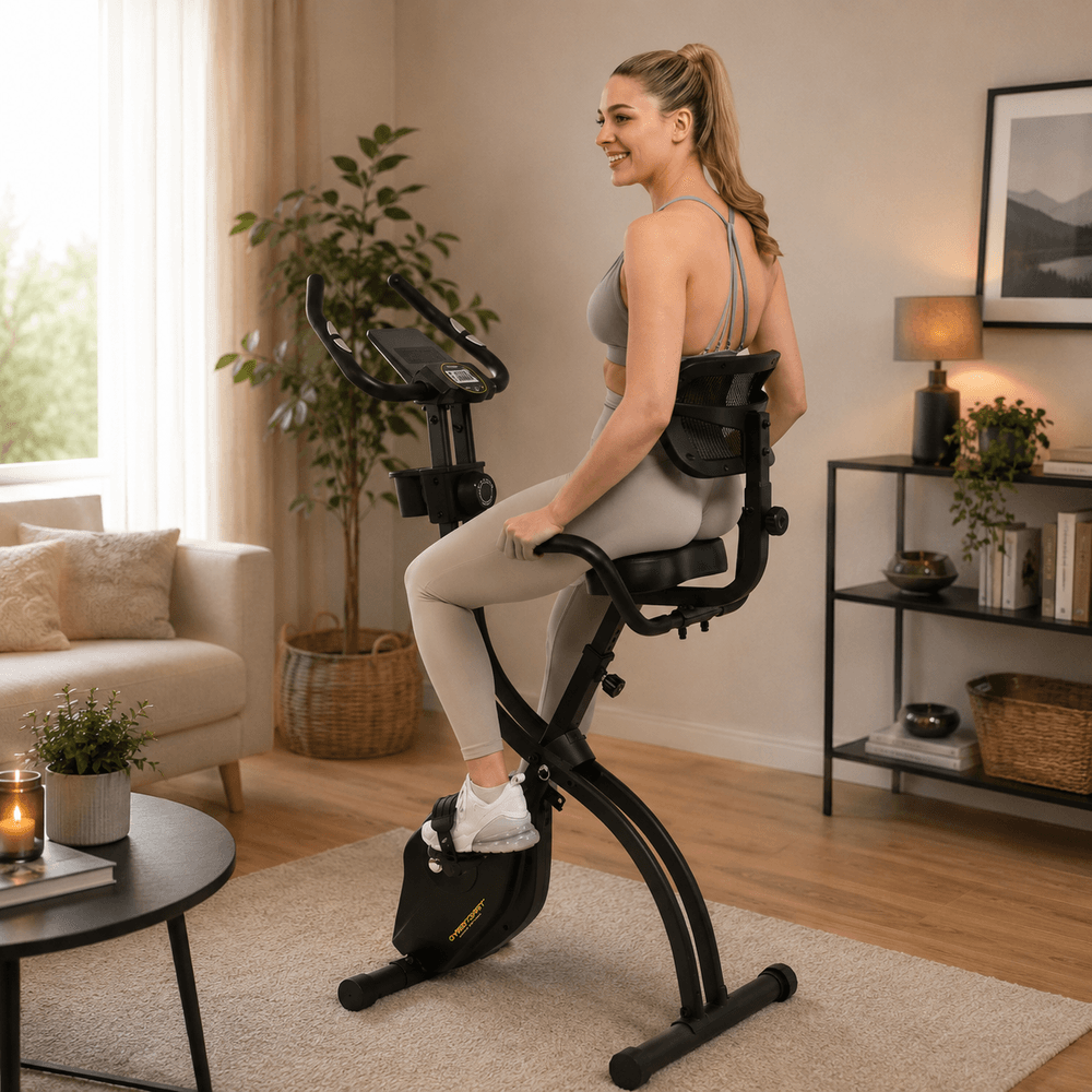 S-Bike Velo Fit Sammenleggbar trimsykkel med ryggstøtte