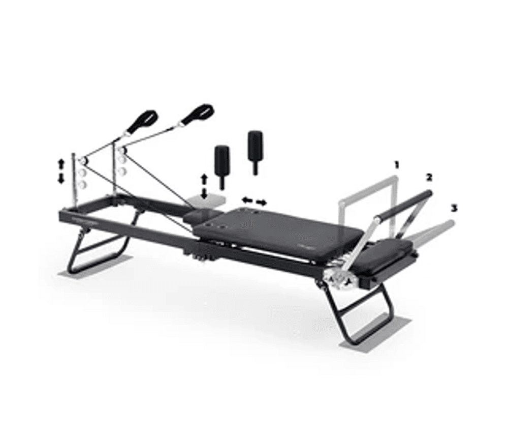 Christopeit Sport Pilates Reformer 2000 – Sammenleggbar Reformer for Hjemmetrening