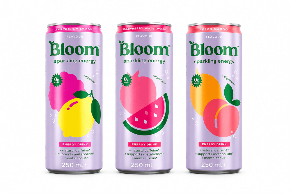 Bloom sparkling energy 3 x 250 ml