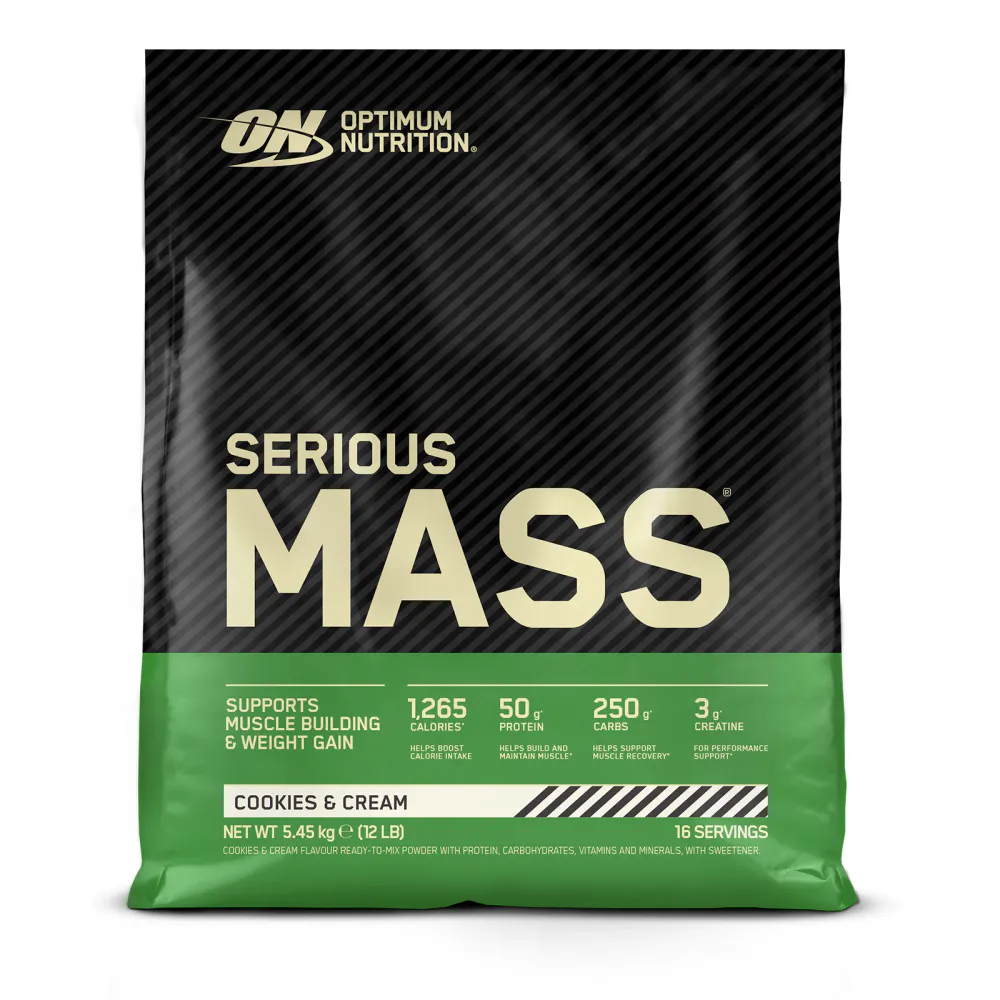 Optimum Nutrition Serious Mass Proteinpulver - Flere varianter – 5450g