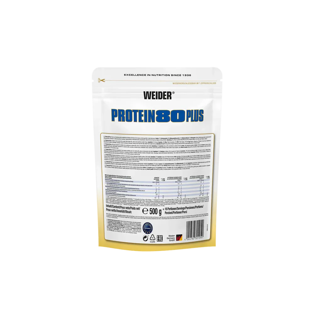 Weider Protein 80 Plus – firekomponents proteinpulver