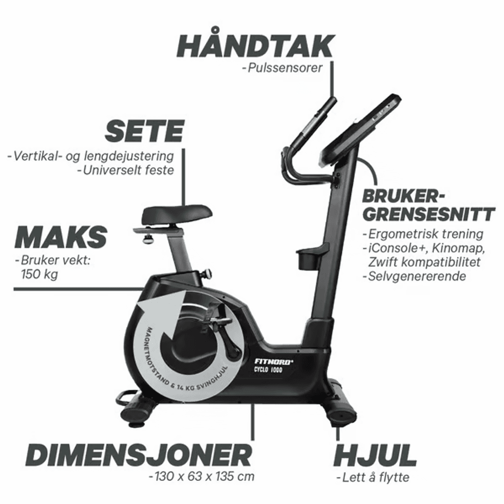 Cyclo 1000 Ergometersykkel