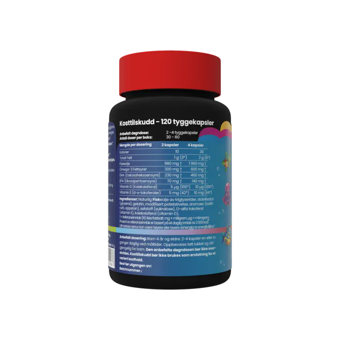 Hovedbilde Norwegian Fish Oil Omega-3 Kids – 120 ...