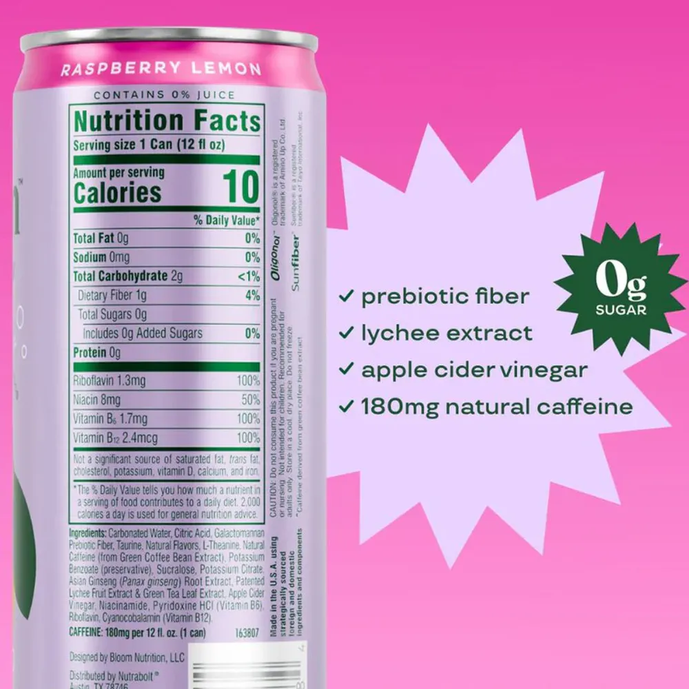 Bloom sparkling energy 3 x 250 ml