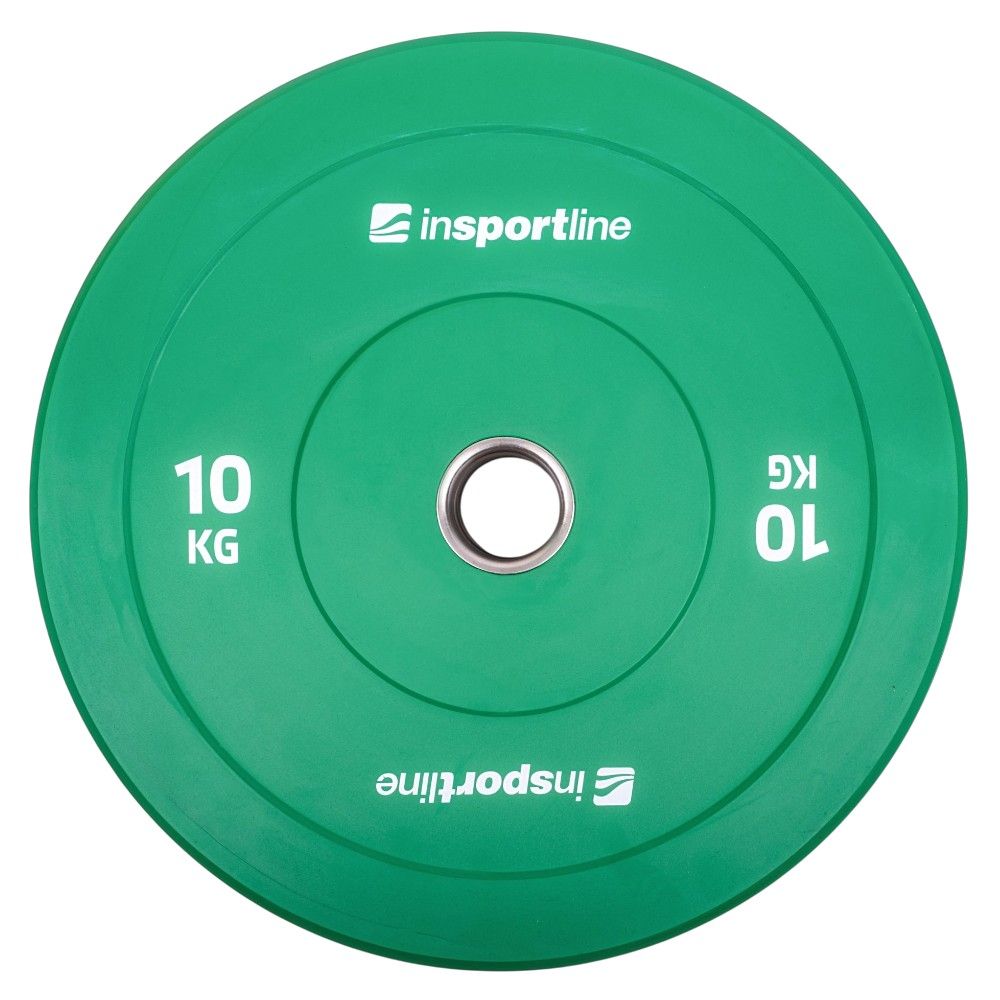 Vektskivesett Bumper Plates 50 mm inSPORTline Go 150 kg (10 stk.)