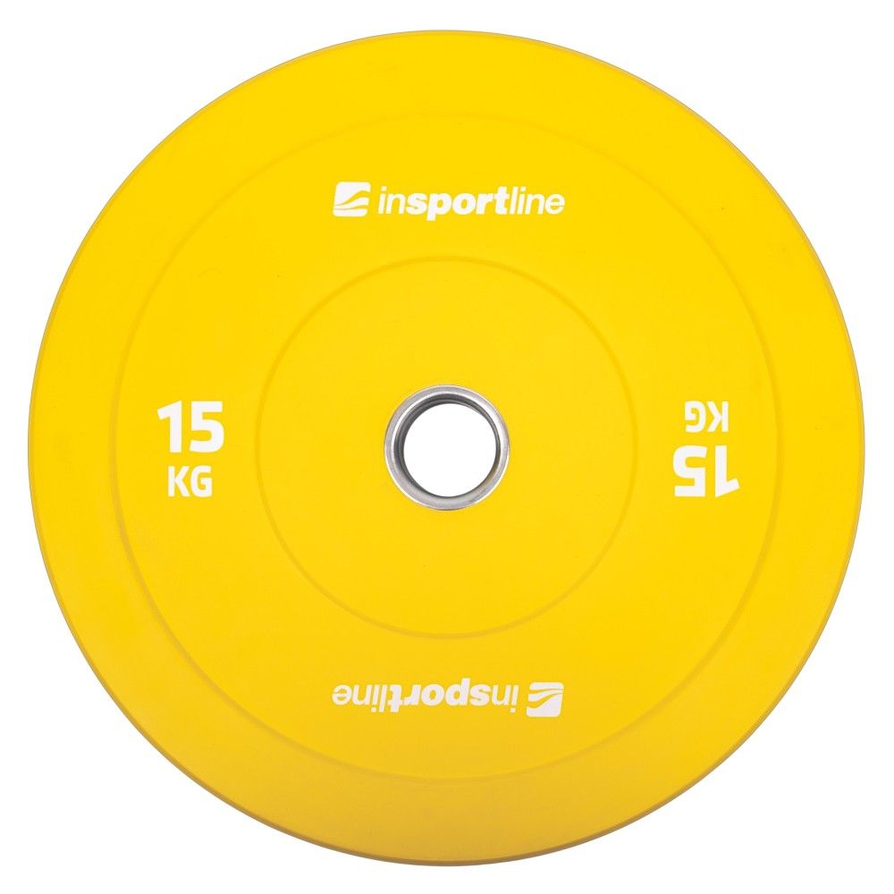 Vektskivesett Bumper Plates 50 mm inSPORTline Go 150 kg (10 stk.)